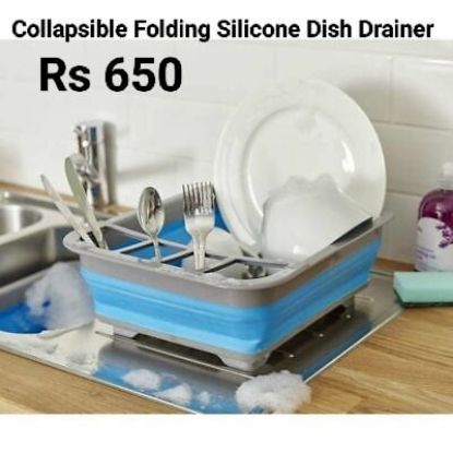 Picture of Collapsible Folding Silicone Dish Drainer