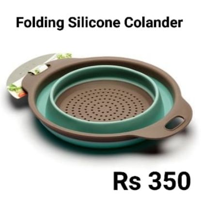 Picture of Multifunctional Foldable Silicone Colander Filter
