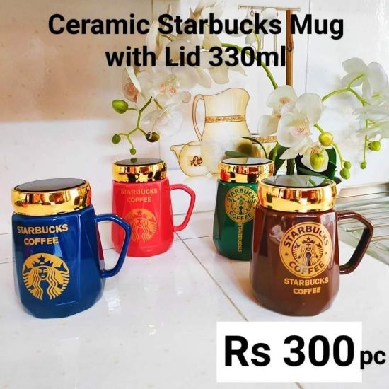 Picture of Ceramic Starbucks Mug with Lid