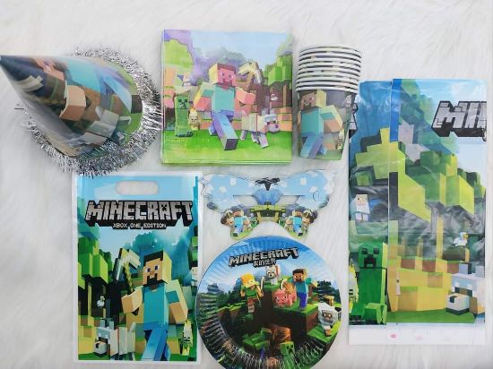 Picture of Minecraft  birthday party items