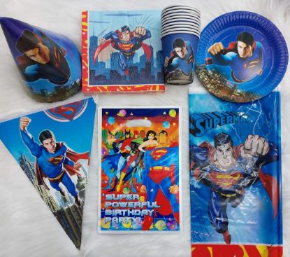 Picture of Superman birthday party items 