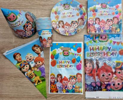 Picture of Cocomelon birthday party items 