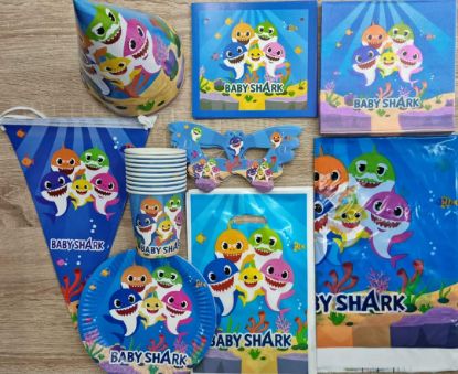 Picture of Babyshark birthday party items 