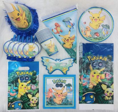 Picture of Pokémon birthday party items 