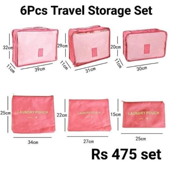 Picture of 6 pcs travel storage  set