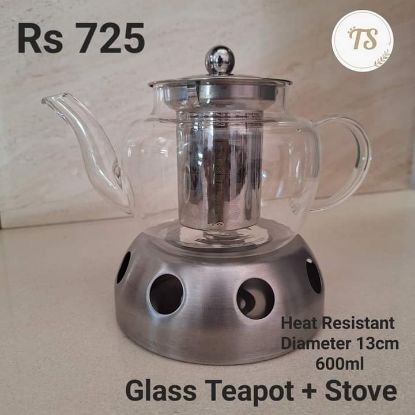 Picture of Glass Teapot+stove