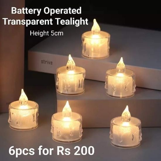 Picture of Battery operated Transparent Tealight