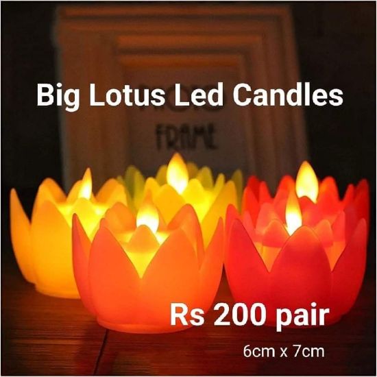 Picture of Big Lotus led candles