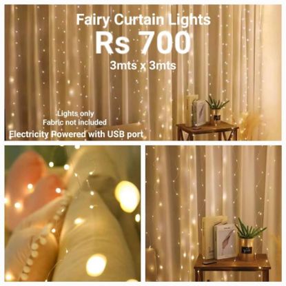 Picture of Fairy curtain lights 3mts x 3mts