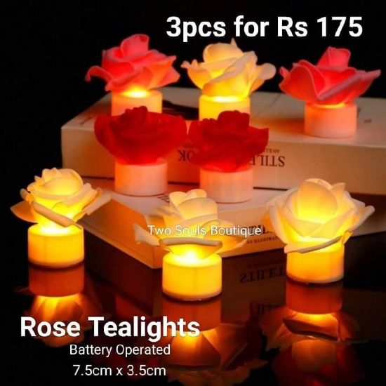 Picture of Rose Tea lights Battery operated 
