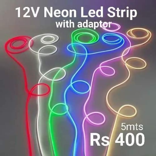 Picture of 12V Neon Led strip with adaptor 5 mts