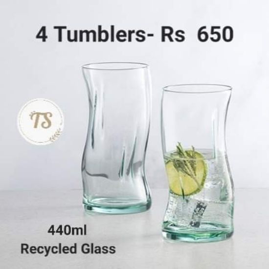 Picture of 4 tumblers  recycle glass